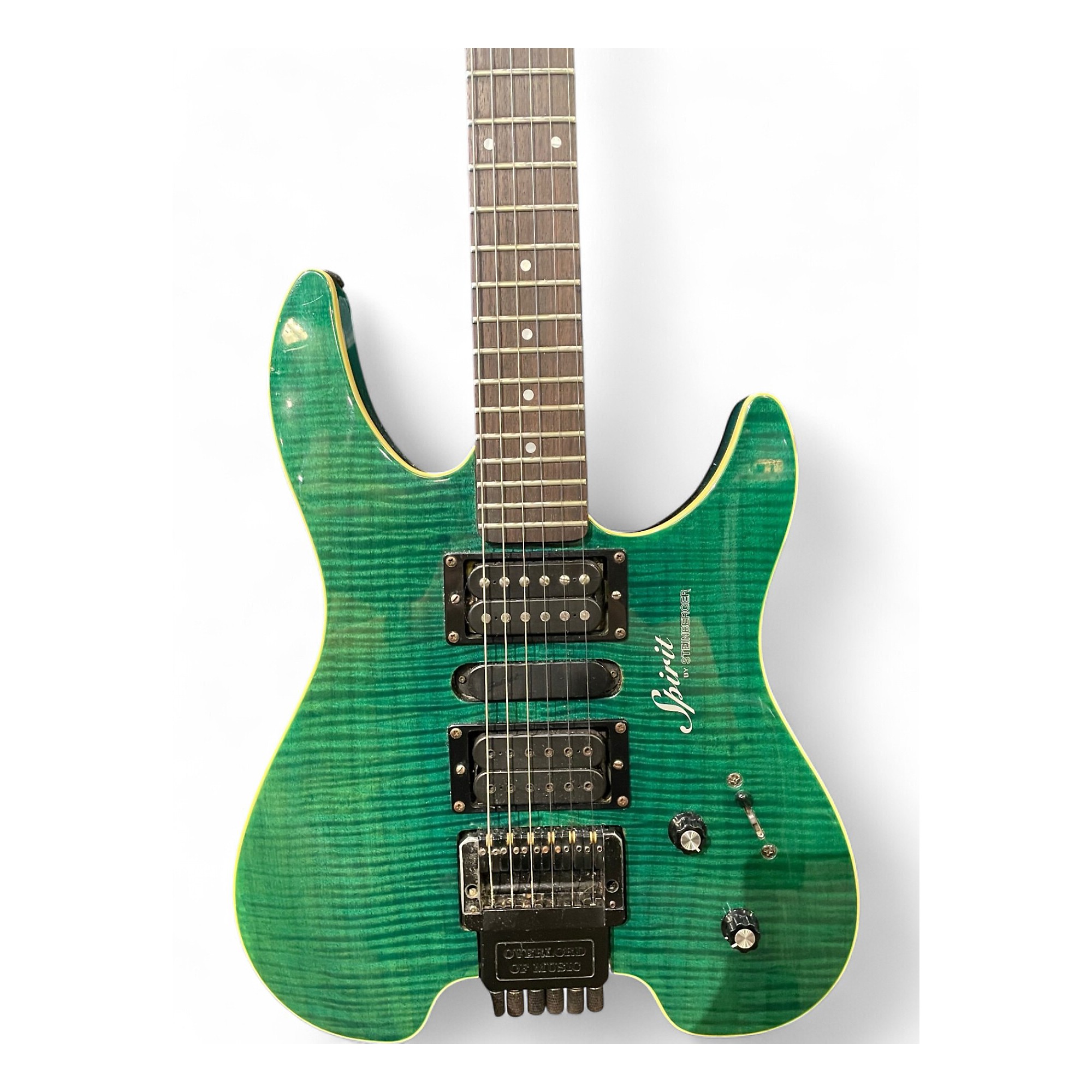 Used Steinberger SPIRIT GU7R Trans Green Solid Body Electric