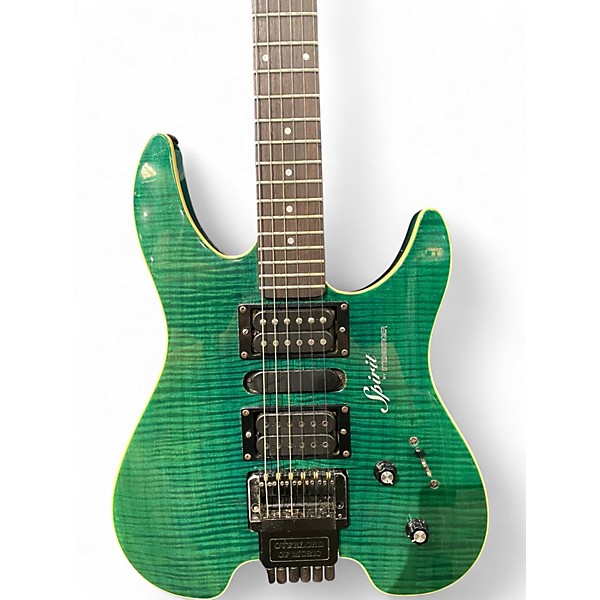 Used Steinberger SPIRIT GU7R Trans Green Solid Body Electric Guitar