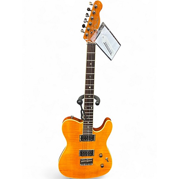 Used Fender Special Edition Custom Telecaster FMT HH Amber Solid Body Electric Guitar