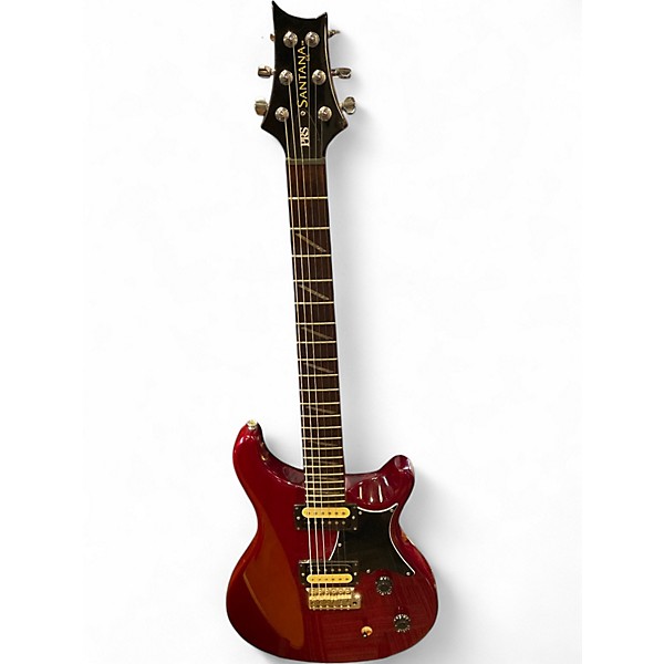Used PRS SANTANA SE RED Solid Body Electric Guitar