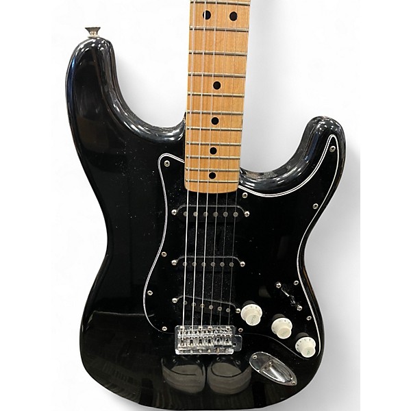 Vintage 1970s Starcaster by Fender Stratocaster Black Solid Body Electric Guitar