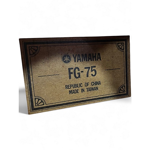 Used Yamaha FG75 NATURAL Acoustic Guitar