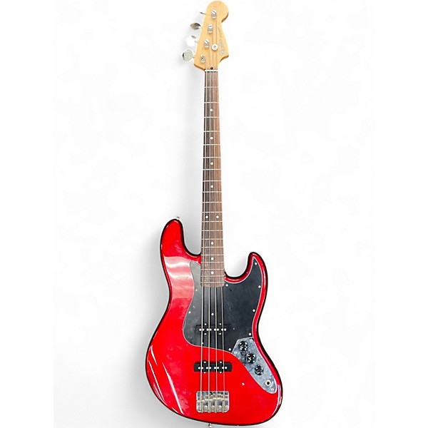 Used Fender Standard Jazz Bass Candy Apple Red Electric Bass Guitar