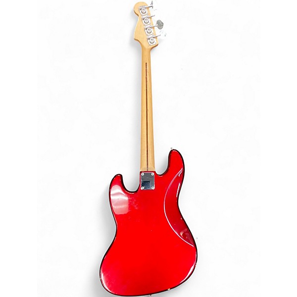 Used Fender Standard Jazz Bass Candy Apple Red Electric Bass Guitar