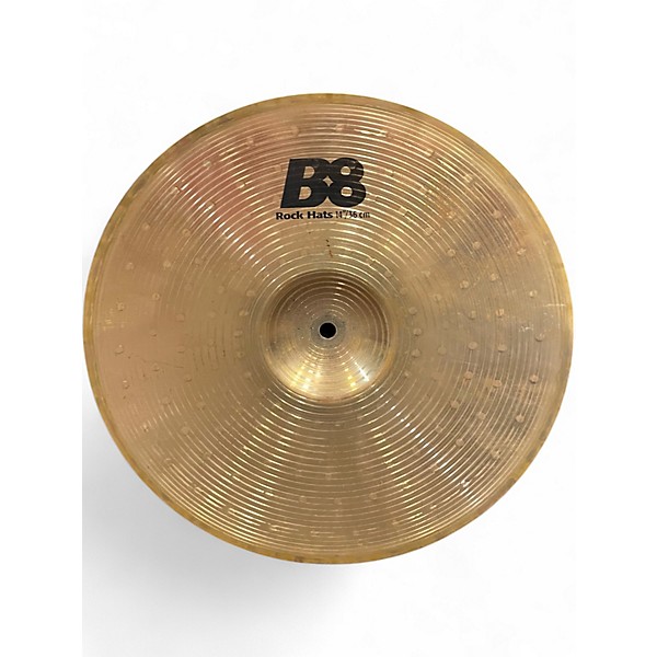 Used SABIAN 14in B8 ROCK HAT PAIR Cymbal