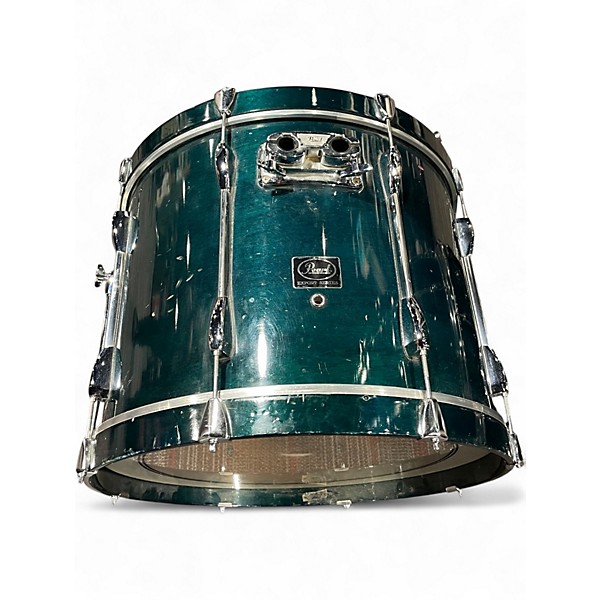 Used Pearl 5 Piece Export Green Drum Kit
