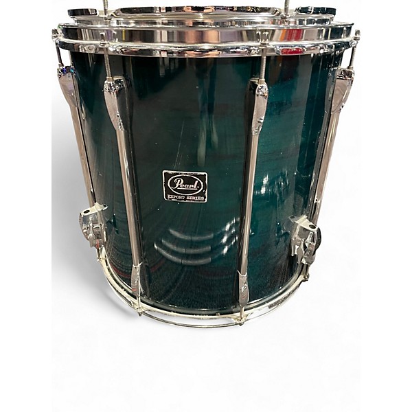 Used Pearl 5 Piece Export Green Drum Kit