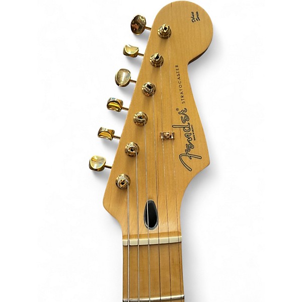 Used Fender Stratocaster Deluxe Transparent Sapphire Blue Solid Body Electric Guitar