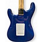 Used Fender Stratocaster Deluxe Transparent Sapphire Blue Solid Body Electric Guitar