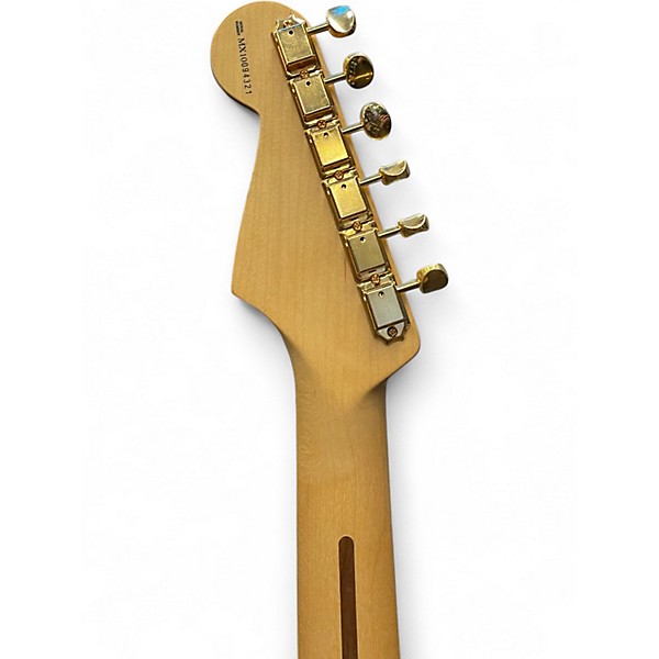 Used Fender Stratocaster Deluxe Transparent Sapphire Blue Solid Body Electric Guitar