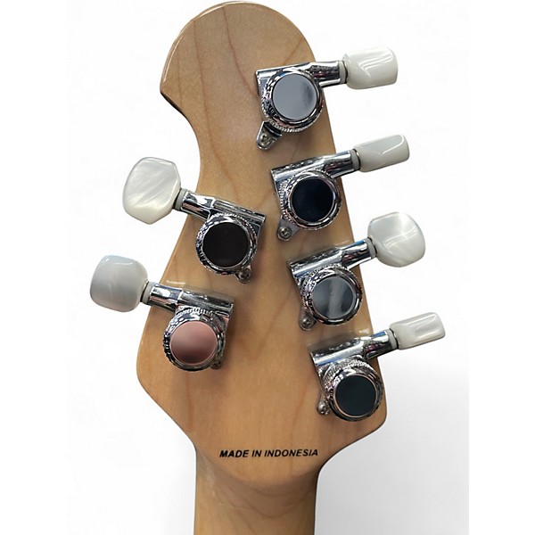 Used Sterling by Music Man Petrucci Majesty Transparent Black Solid Body Electric Guitar