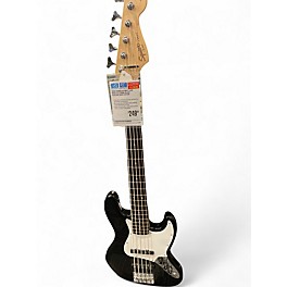 Used Squier Affinity Jazz Bass V 5 String Black Electric Bass Guitar