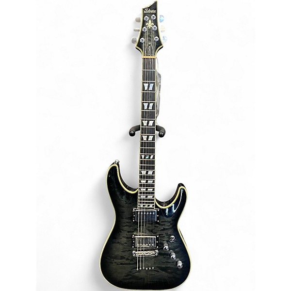 Used Schecter Guitar Research C1 Custom Black Solid Body Electric Guitar