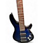 Used 2020s Schecter Guitar Research Omen Elite 5 String Blue Burst Electric Bass Guitar thumbnail