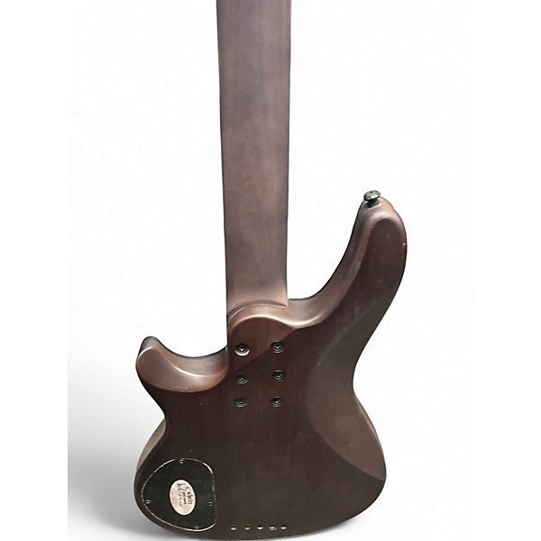 Used 2020s Schecter Guitar Research Omen Elite 5 String Blue Burst Electric Bass Guitar