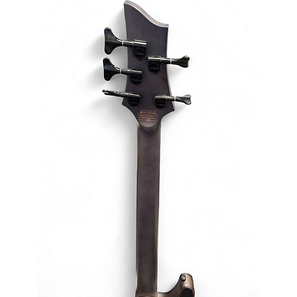 Used 2020s Schecter Guitar Research Omen Elite 5 String Blue Burst Electric Bass Guitar