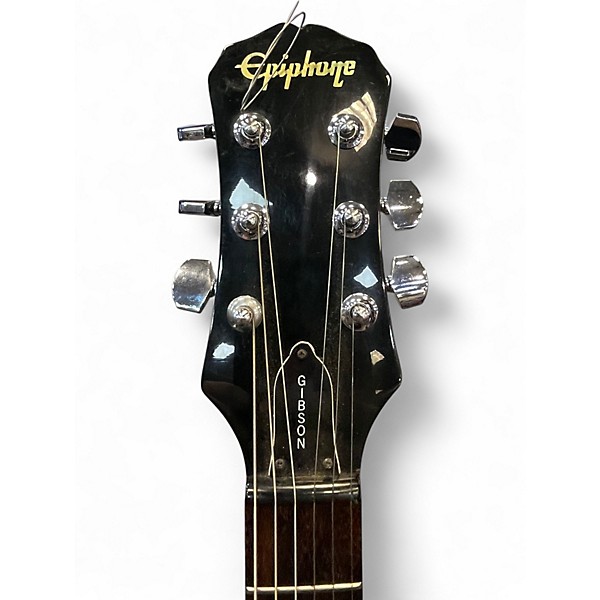 Used Epiphone les paul korea Black Solid Body Electric Guitar