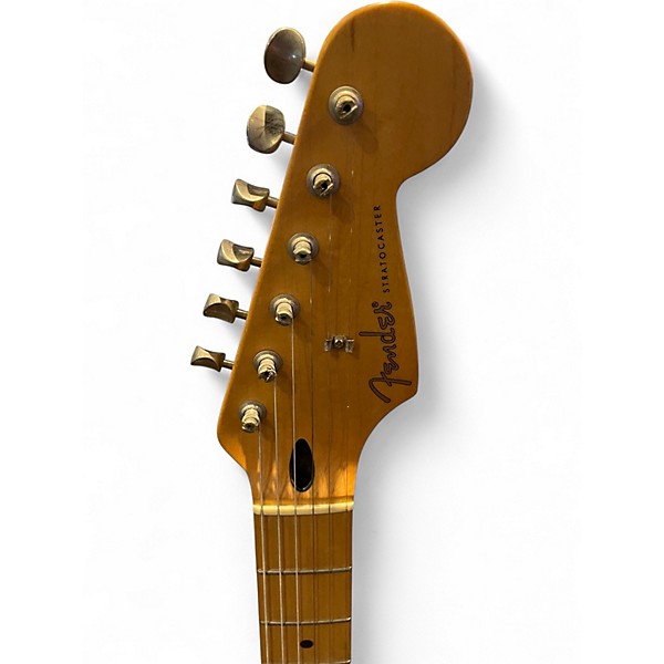 Used Fender Jimmy Vaughan Stratocaster Antique White Solid Body Electric Guitar