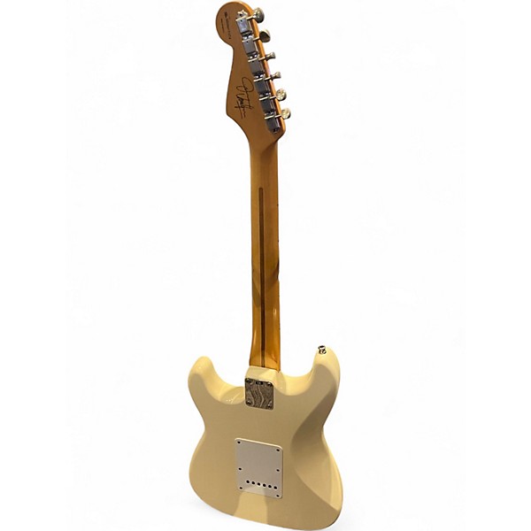 Used Fender Jimmy Vaughan Stratocaster Antique White Solid Body Electric Guitar