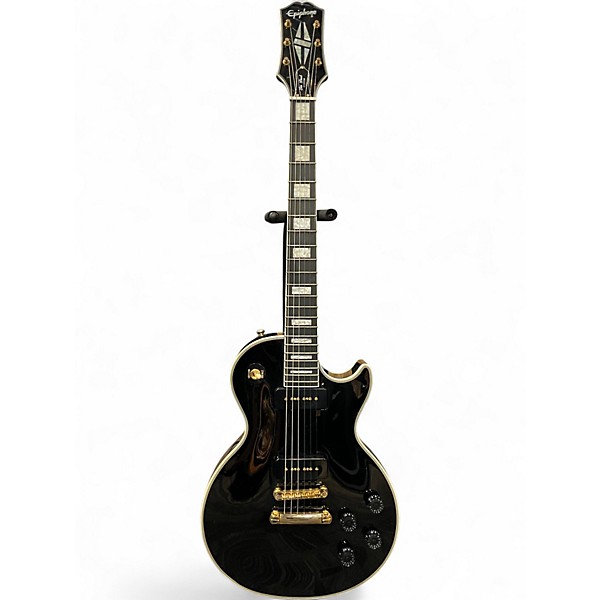 Used Epiphone Les Paul Custom Black Solid Body Electric Guitar