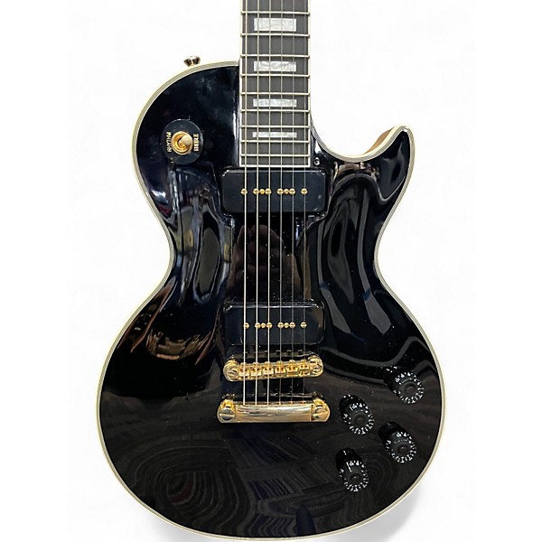 Used Epiphone Les Paul Custom Black Solid Body Electric Guitar