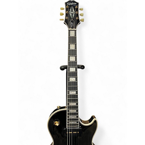 Used Epiphone Les Paul Custom Black Solid Body Electric Guitar