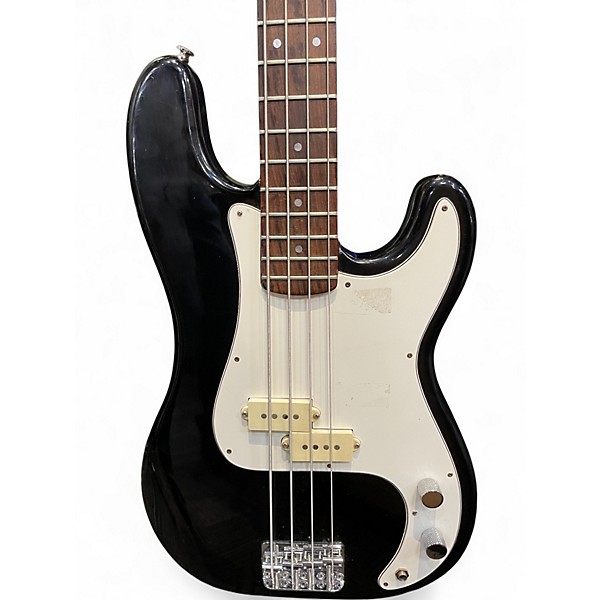 Used 1990s Squier Ii PRECISION BASS Black Electric Bass Guitar