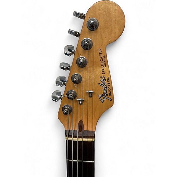 Vintage 1993 Fender American Standard Stratocaster Black Solid Body Electric Guitar