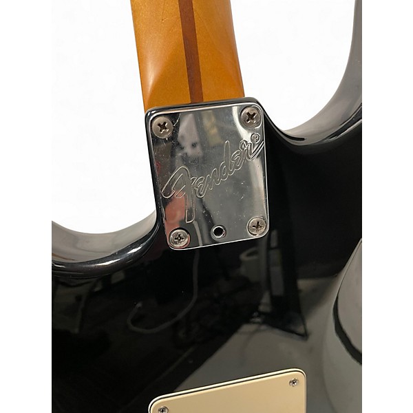 Vintage 1993 Fender American Standard Stratocaster Black Solid Body Electric Guitar