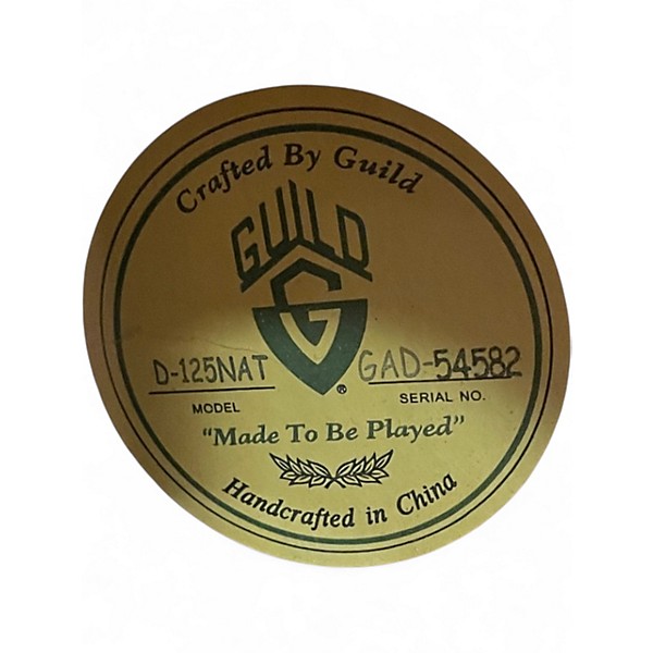 Used Guild D125NAT Mahogany Acoustic Guitar