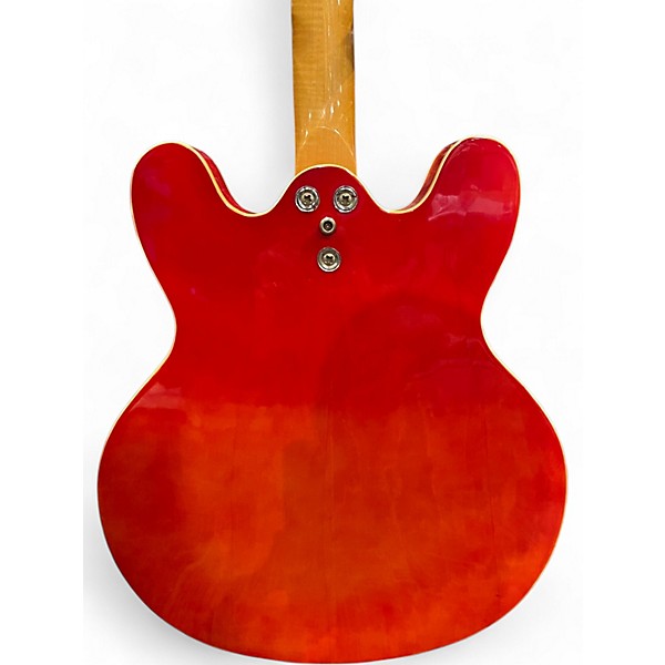 Used 1960s Mosrite Celebrity Orange Hollow Body Electric Guitar