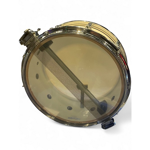 Used 1986 Premier 14in Parallel Action Resonator Snare White Drum