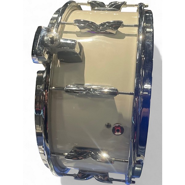 Used 1986 Premier 14in Parallel Action Resonator Snare White Drum