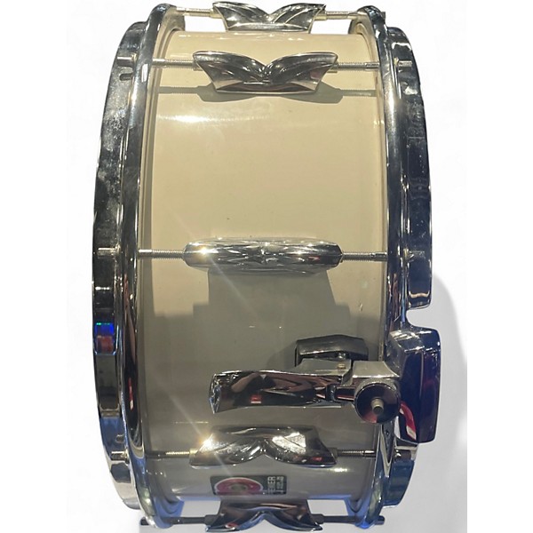 Used 1986 Premier 14in Parallel Action Resonator Snare White Drum