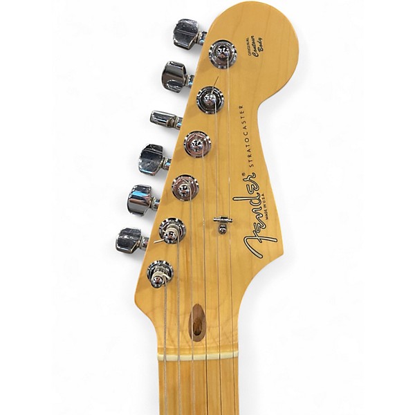 Used 2003 Fender American Series Stratocaster Silver Solid Body Electric Guitar