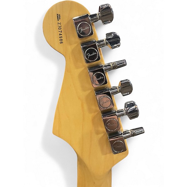 Used 2003 Fender American Series Stratocaster Silver Solid Body Electric Guitar