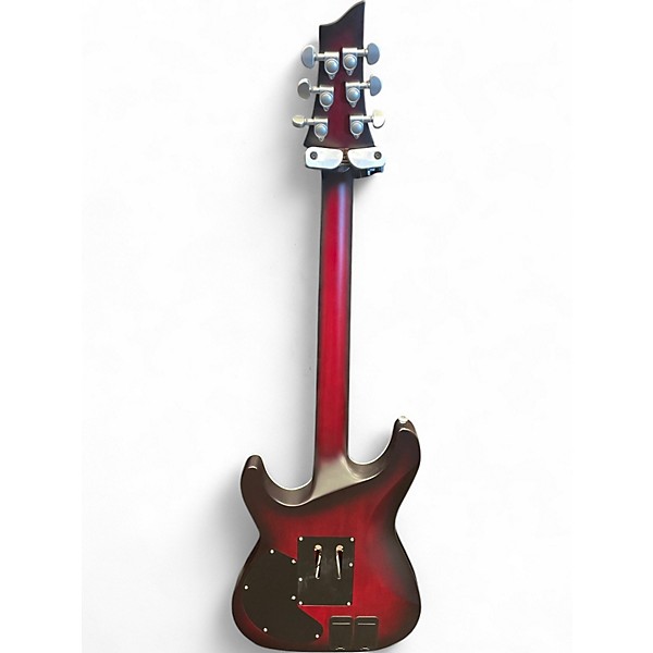 Used Schecter Guitar Research C-1 FR S Platinum Crimson Red Burst Solid Body Electric Guitar