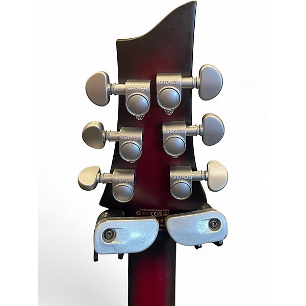 Used Schecter Guitar Research C-1 FR S Platinum Crimson Red Burst Solid Body Electric Guitar