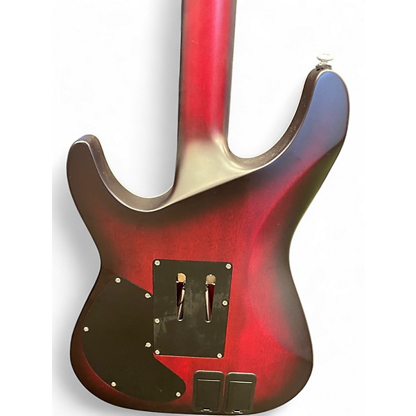 Used Schecter Guitar Research C-1 FR S Platinum Crimson Red Burst Solid Body Electric Guitar