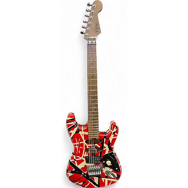 Used EVH Striped Series Frankie RED Solid Body Electric Guitar