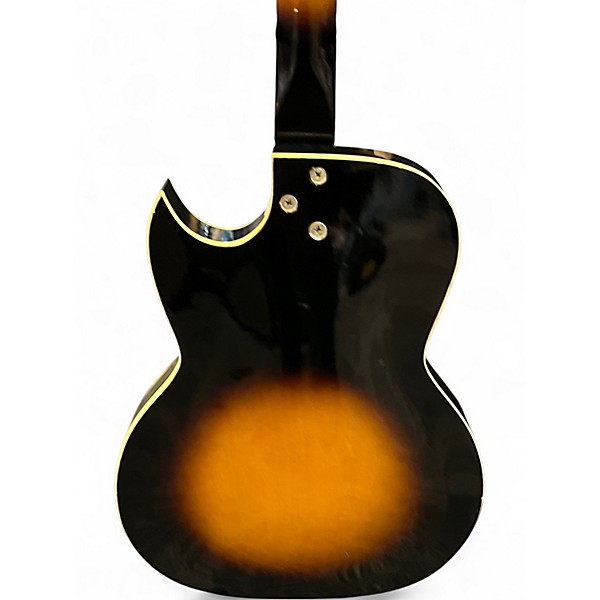Vintage 1960s Kay Speed Demon Tobacco Burst Hollow Body Electric Guitar
