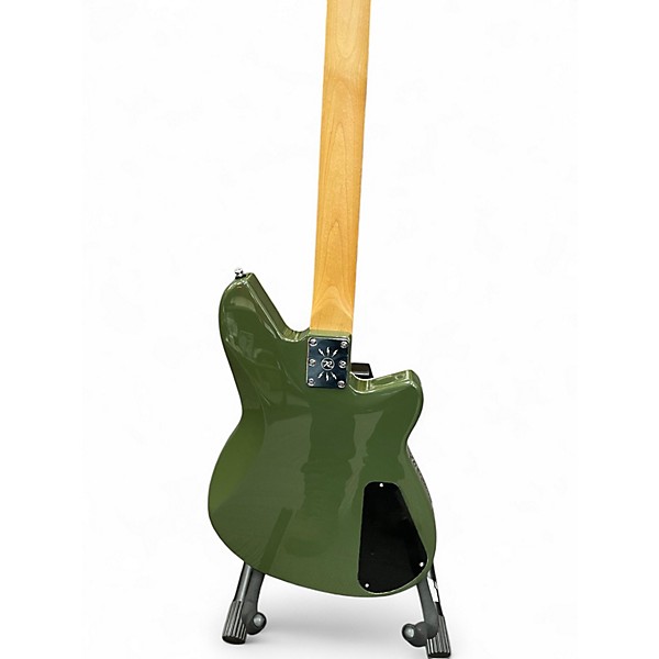 Used Reverend Descent RA Left handed Army Green Baritone Guitars