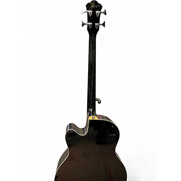 Used Ibanez AEB5E Black Acoustic Bass Guitar