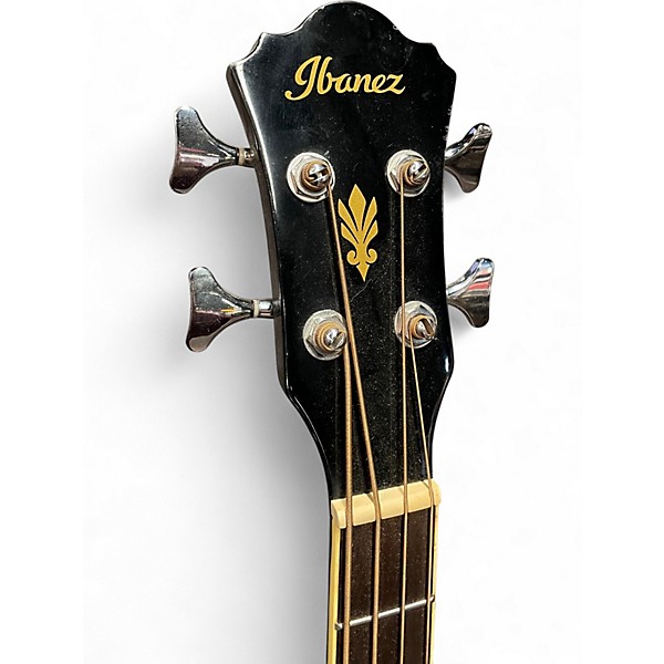 Used Ibanez AEB5E Black Acoustic Bass Guitar