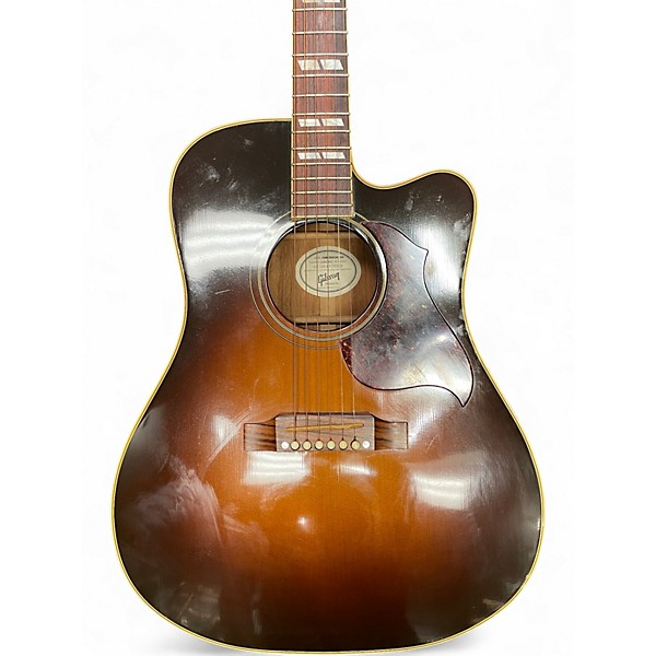 Used Gibson Hummingbird Pro Brown Sunburst Acoustic Electric Guitar