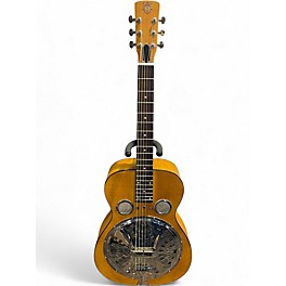 Used Dobro Hound Dog Deluxe Round Neck VINTAGE NATURAL Resonator Guitar