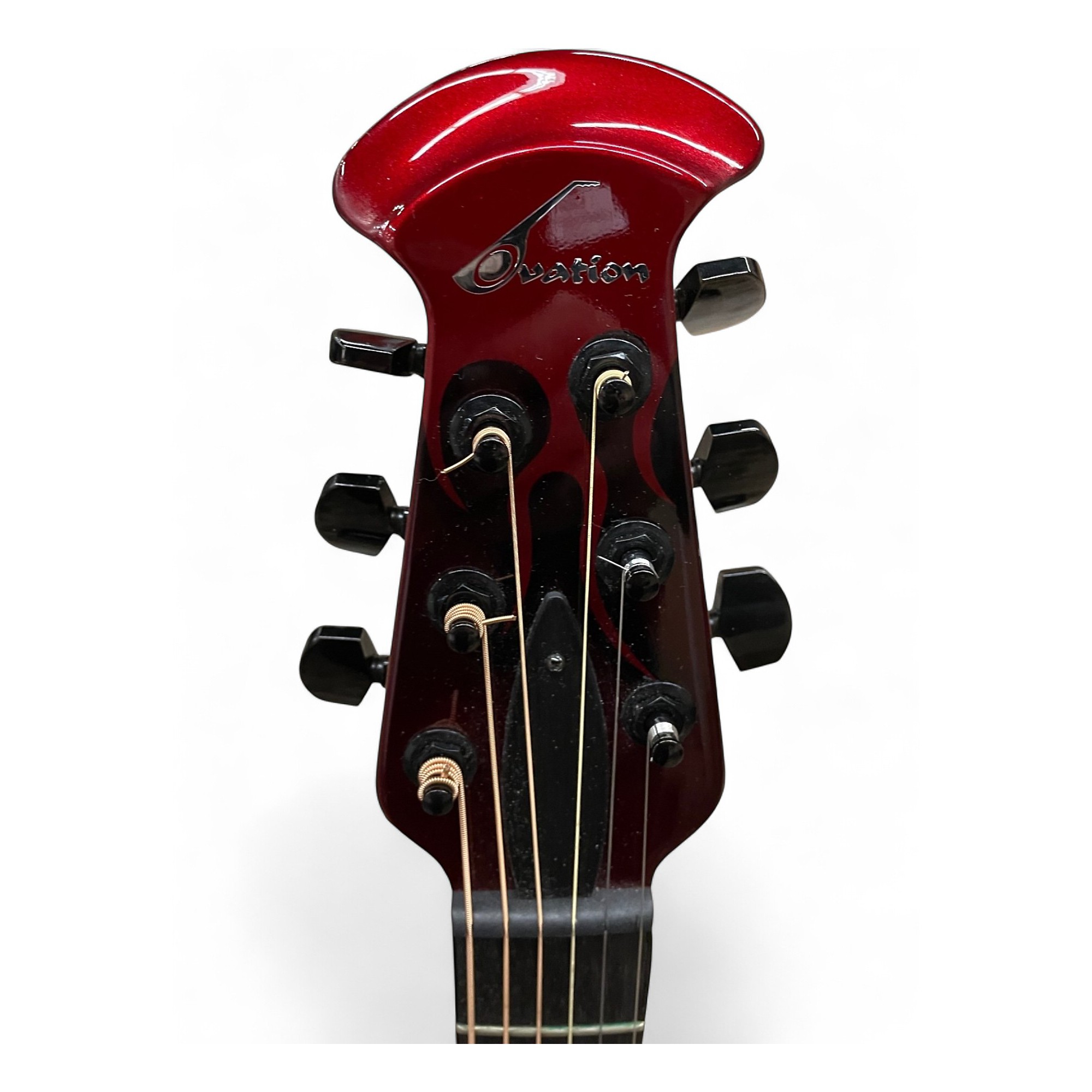 Used Ovation GCXT RED FLAME Acoustic Electric Guitar RED FLAME