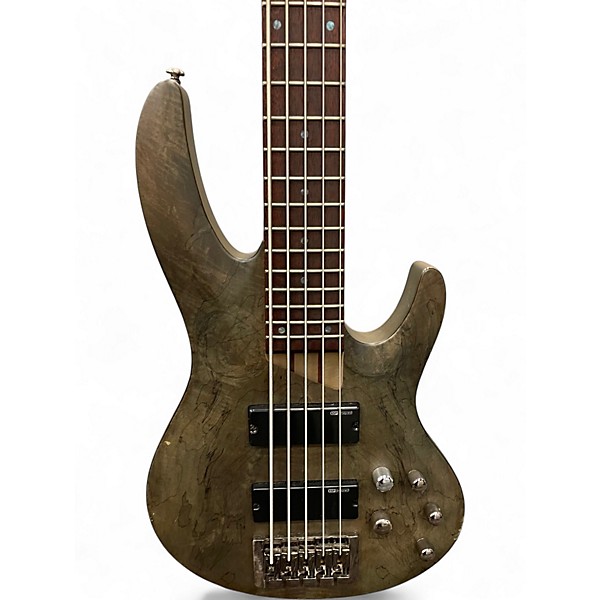 Used ESP LTD B205SM 5 String Natural Green Trans Electric Bass Guitar