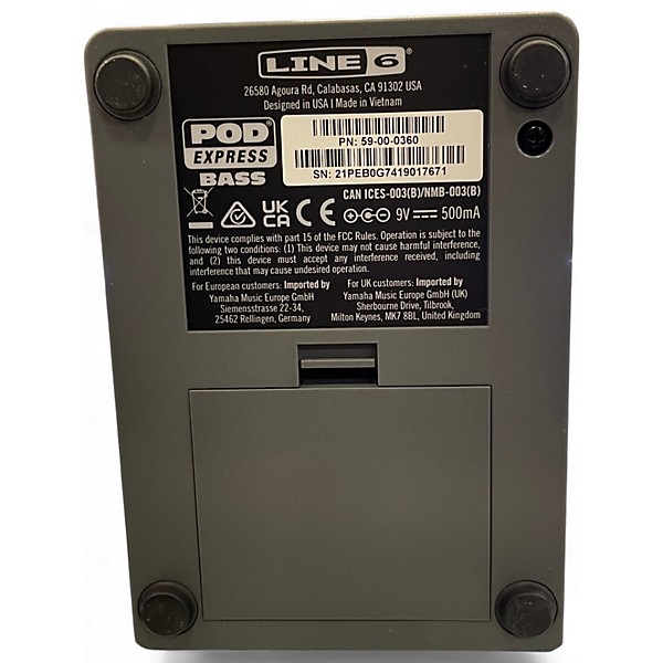 Used Line 6 POD Express Bass Effect Processor