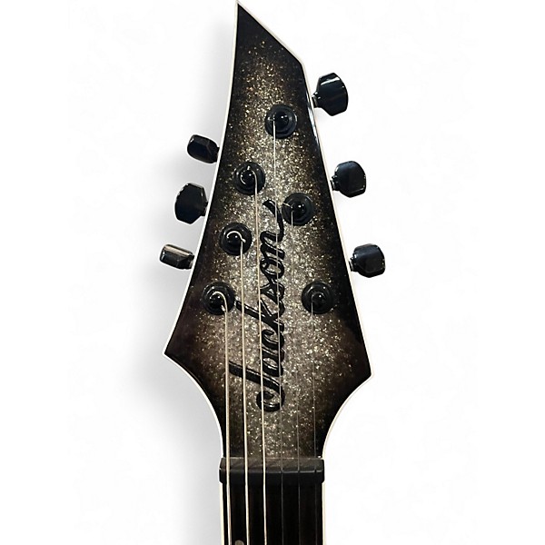 Used Jackson Pro Series Dinky DK Modern EverTune Silver Sparkle Solid Body Electric Guitar